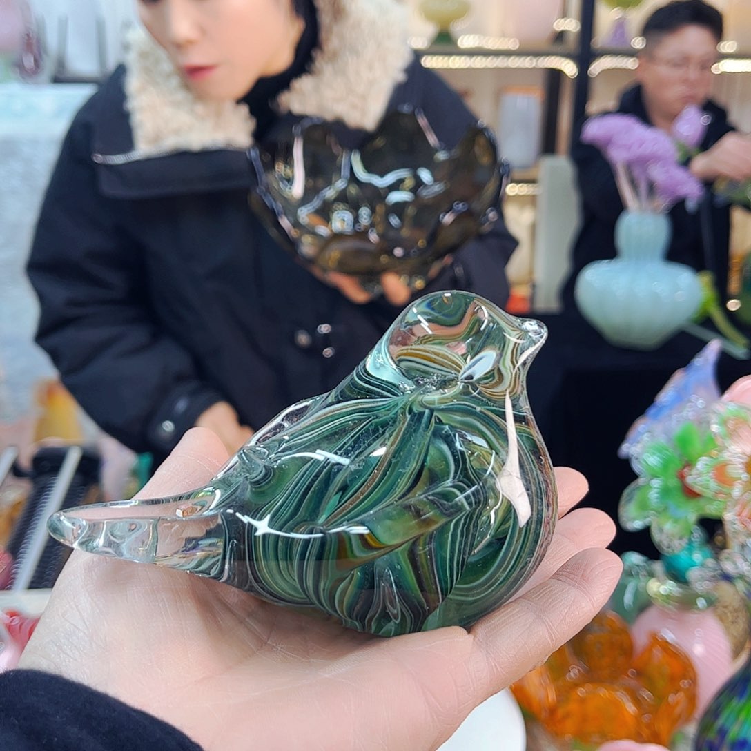 鸟 新年琉璃工艺品福利