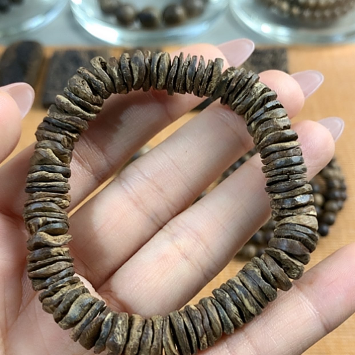 【闪购商品】惠安沉香11克沉水平安扣手串