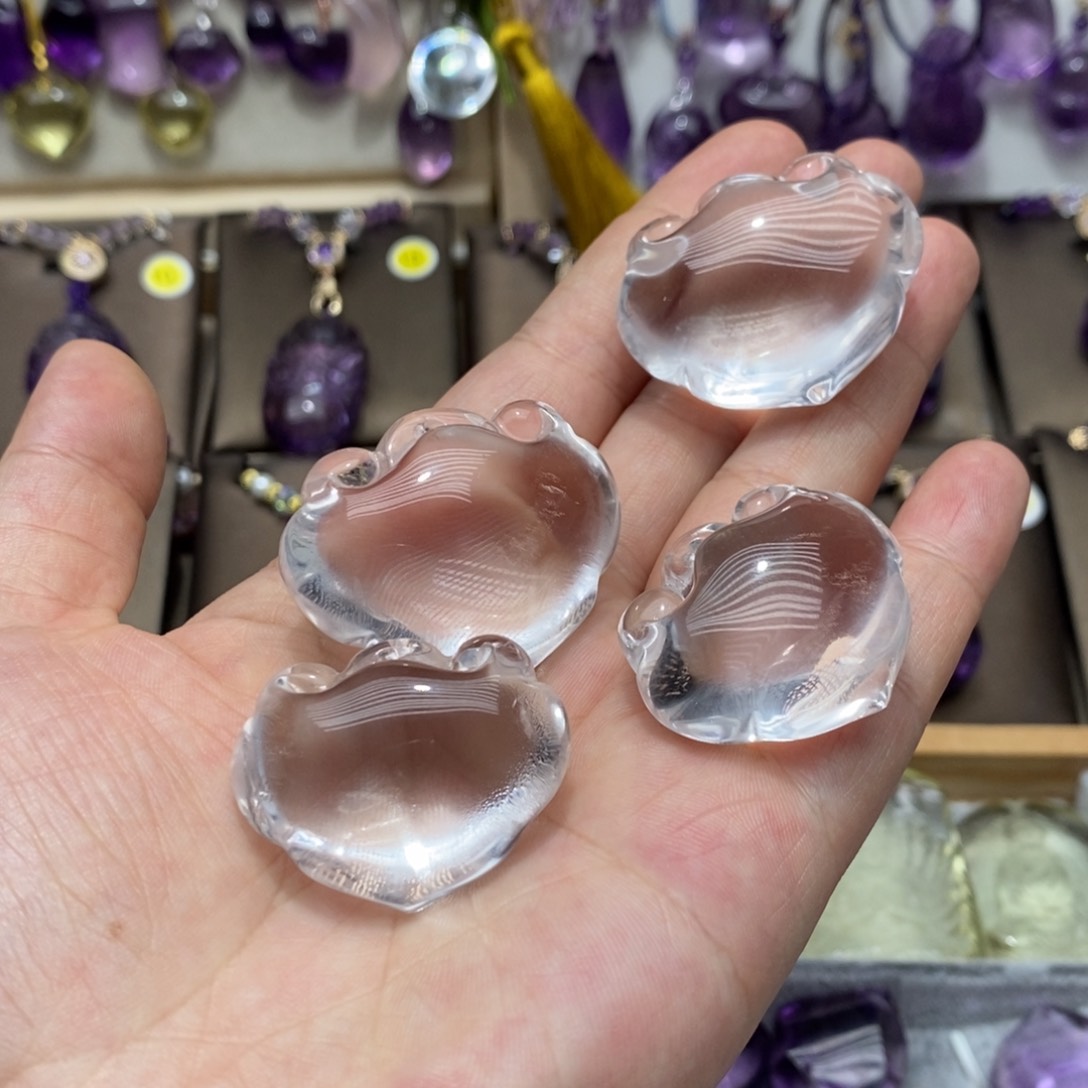 未镶嵌吊坠(赠链)水晶白水晶如意吊坠