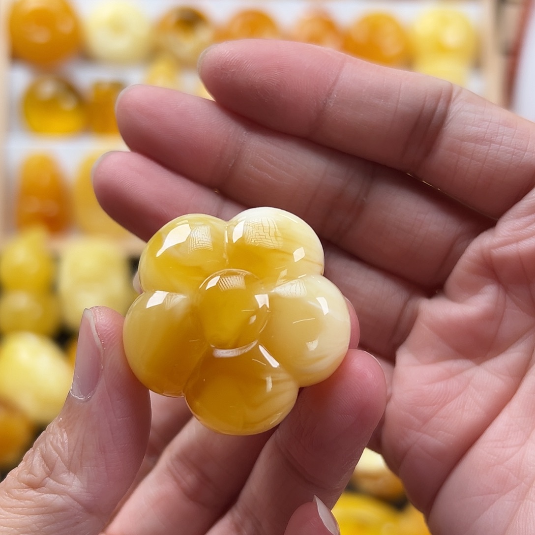 蜜蜡颈饰未镶嵌蜜蜡