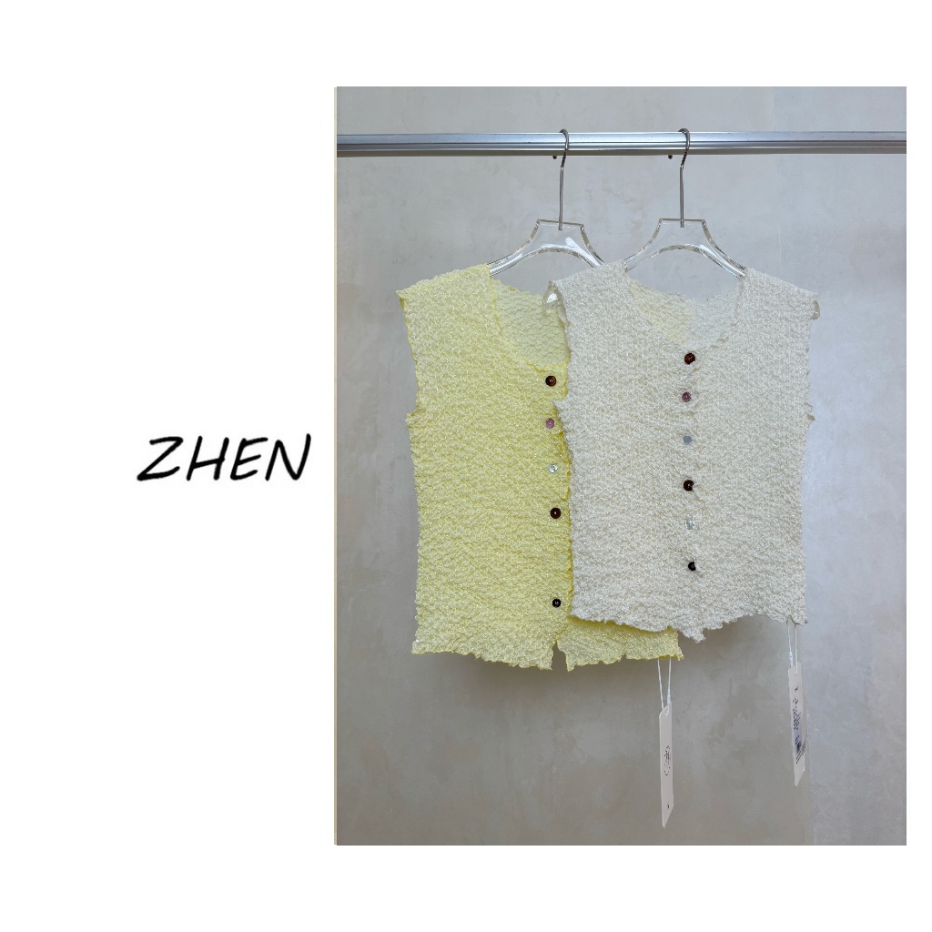 【ZHEN】25K00773 2025新款外套职场风小众设计师款马甲