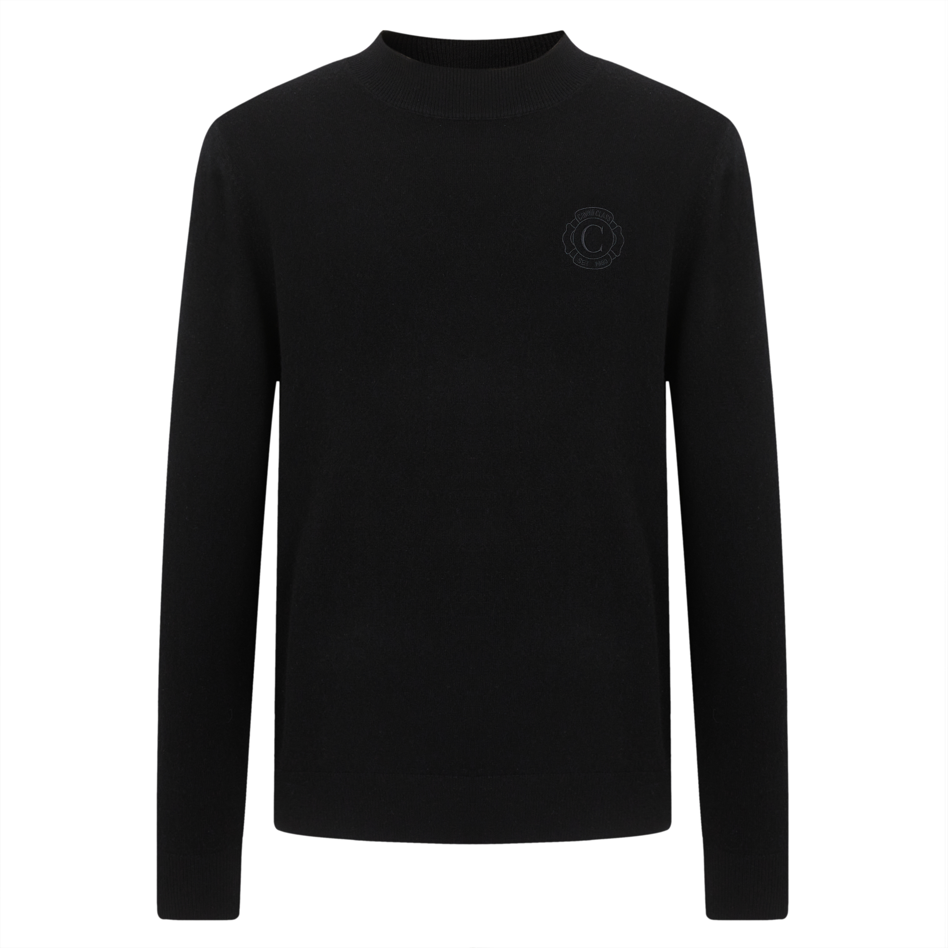 Cavalli Class25秋季logo款简约羊毛衫打底cfc237