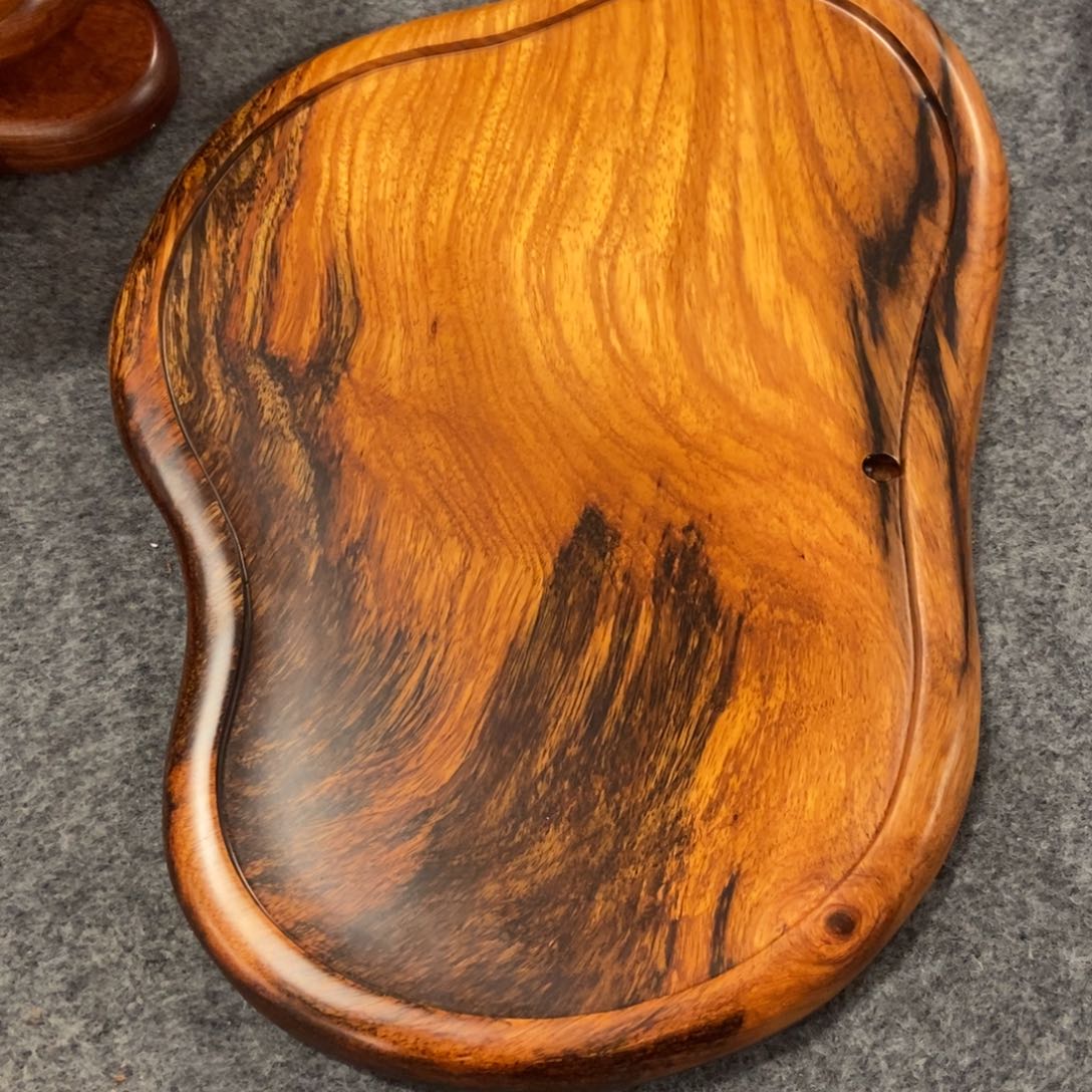 归**饭花梨木随行实木茶盘