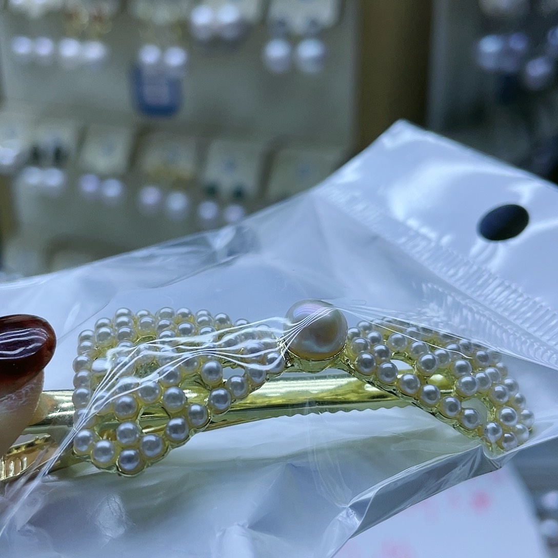 淡水珍珠发饰未镶嵌