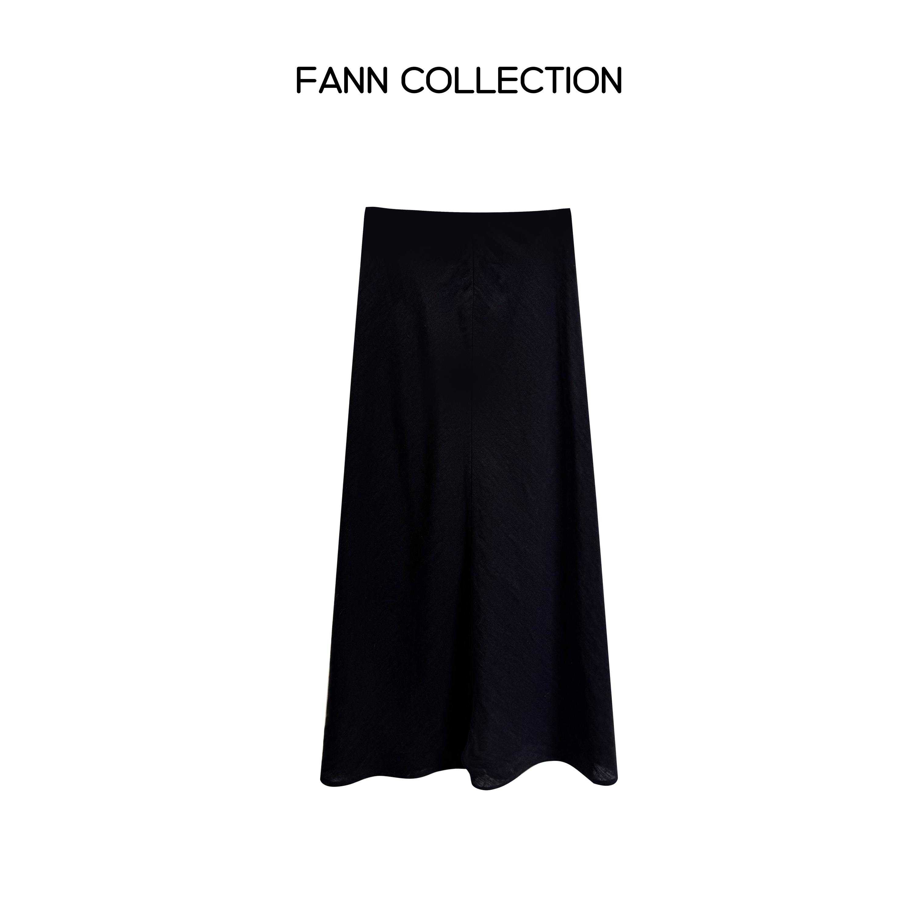 饭饭FANN COLLECTION 摩卡 高腰显瘦中长款鱼尾半身裙FANNC0010