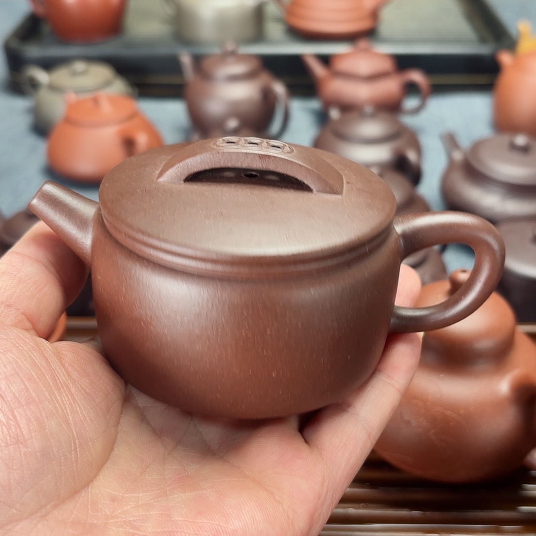 紫砂茶壶全手工汉瓦