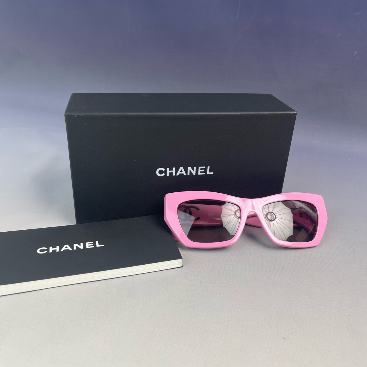 99新 Chanel/香奈儿 53594镜腿粉色 太阳眼镜