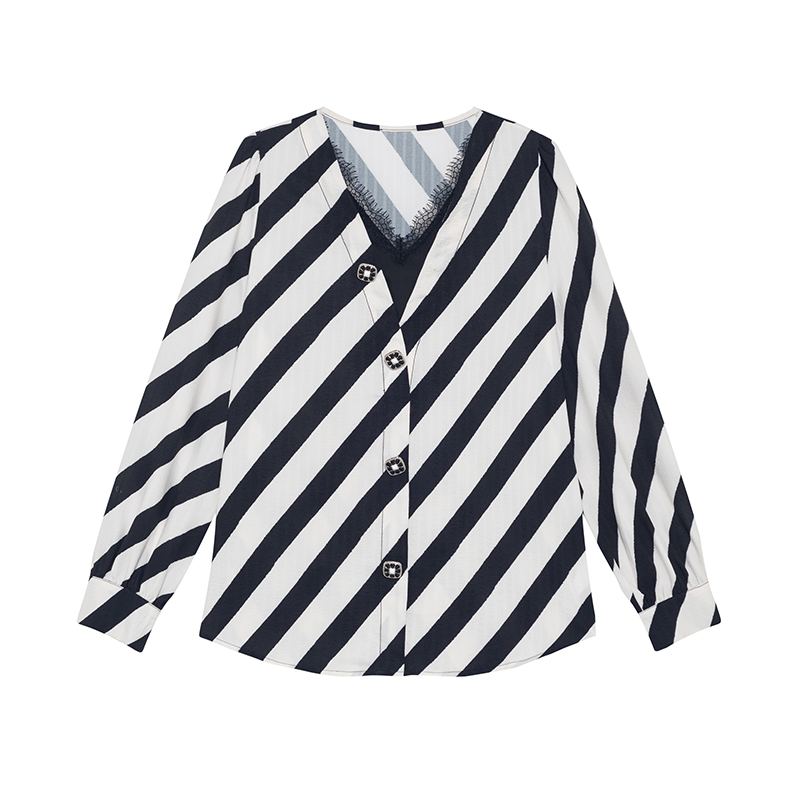【媛媛专属】商场同款时尚条纹上衣N022A31208