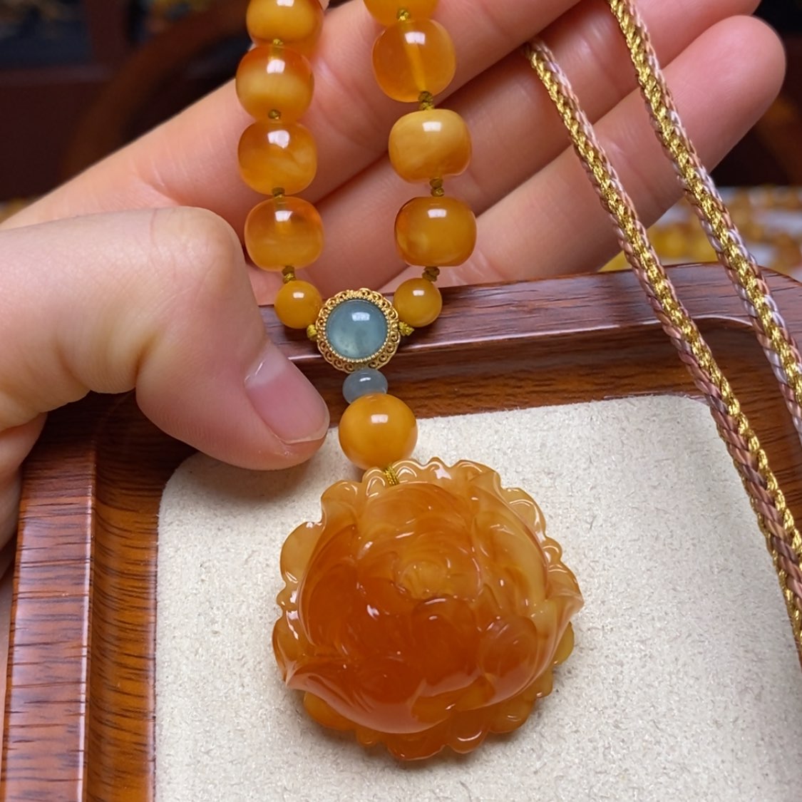 【闪购商品】蜜蜡颈饰未镶嵌项链