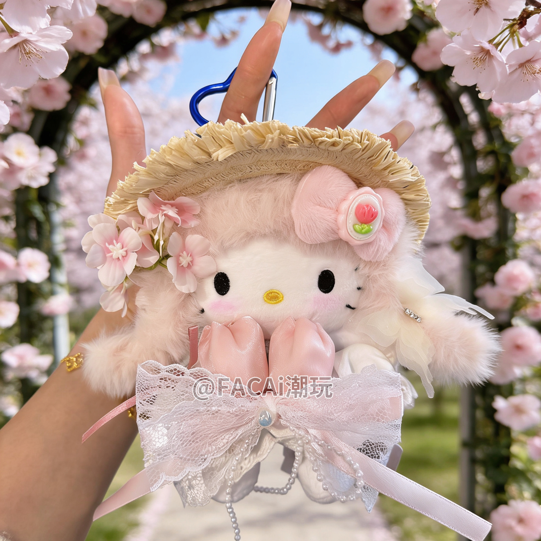 【送礼袋】春日花神之恋正版三丽鸥hellokitty女神节礼物毛绒挂件