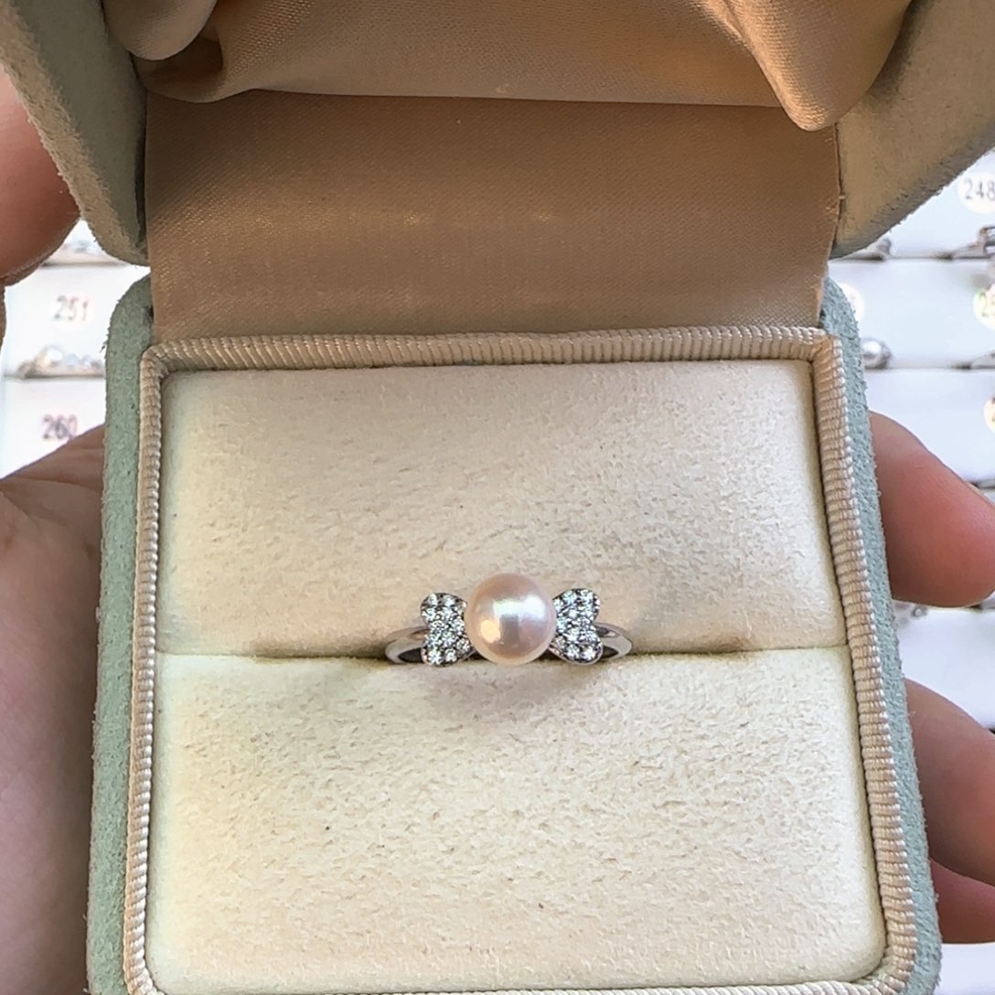 郑***子淡水珍珠戒指银S925镶嵌