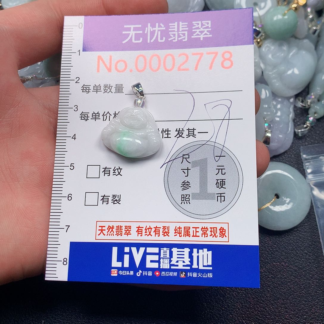 颈饰未镶嵌翡翠 