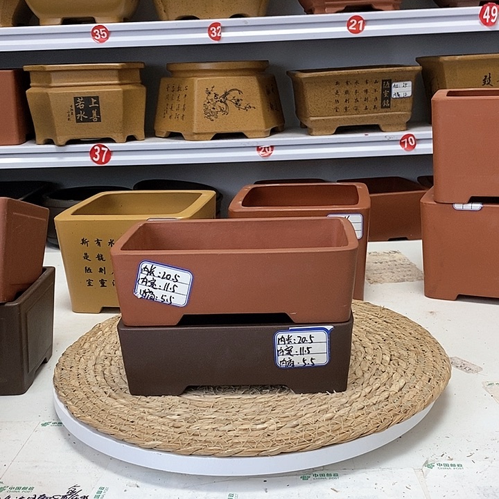 紫砂花盆今天下午