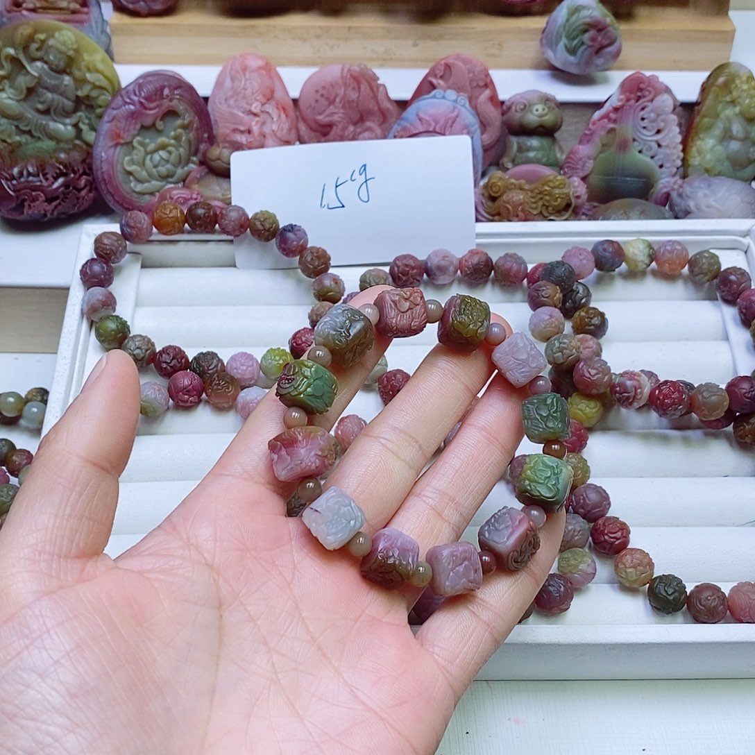 玛瑙/玉髓盐源玛瑙手串未镶嵌