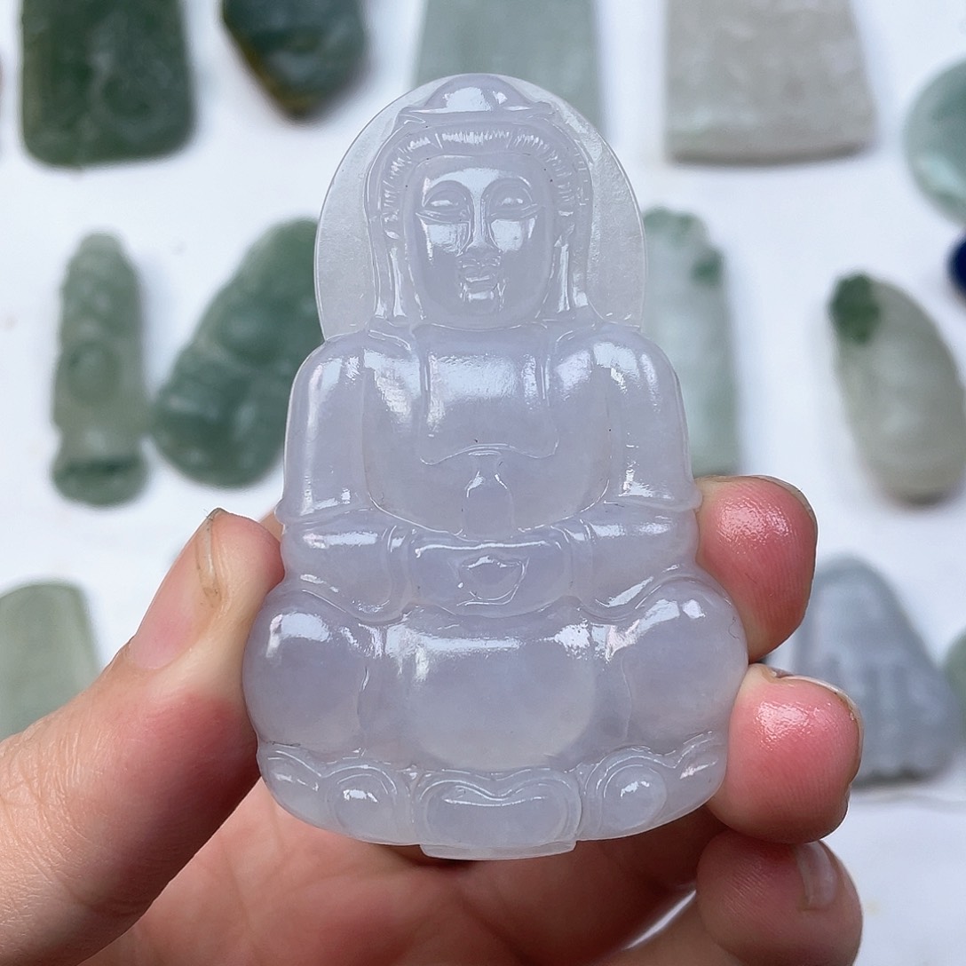 定制翡翠未镶嵌观音
