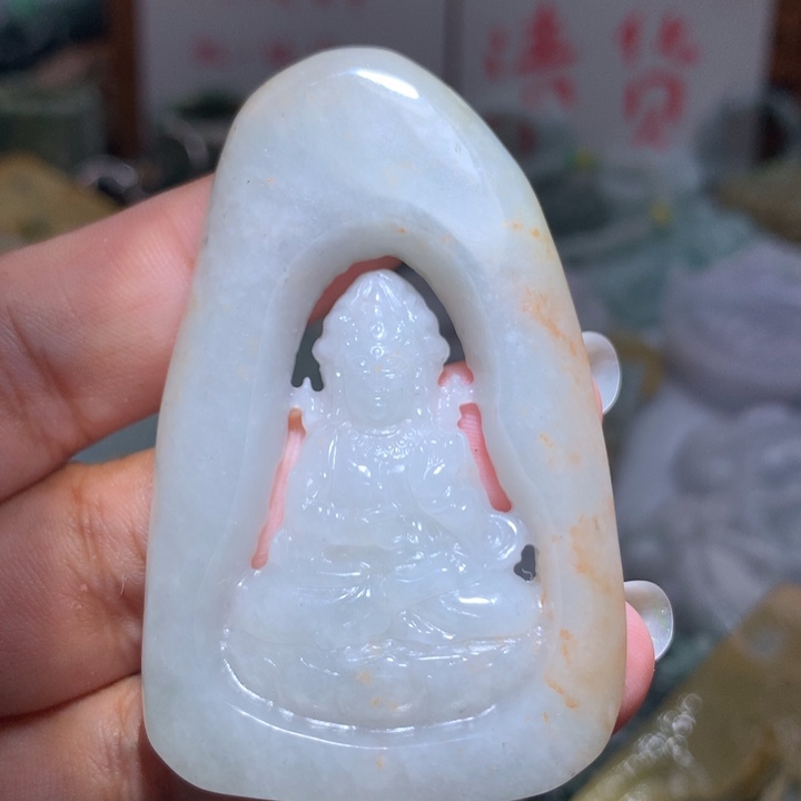 翡翠未镶嵌颈饰保真天然A货翡翠