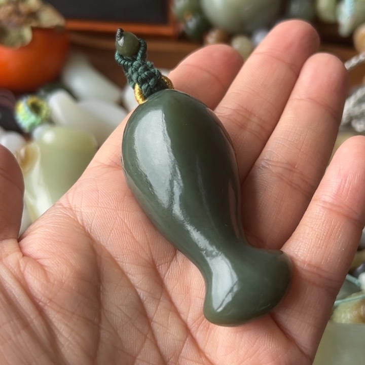 颈饰未镶嵌和田玉（糖玉）喵*喵