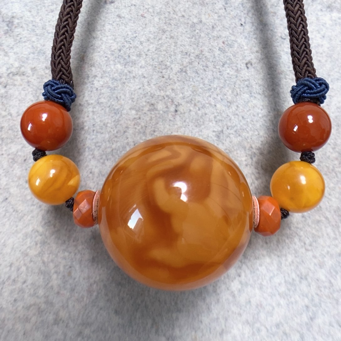 蜜蜡项链未镶嵌蜜蜡锁骨