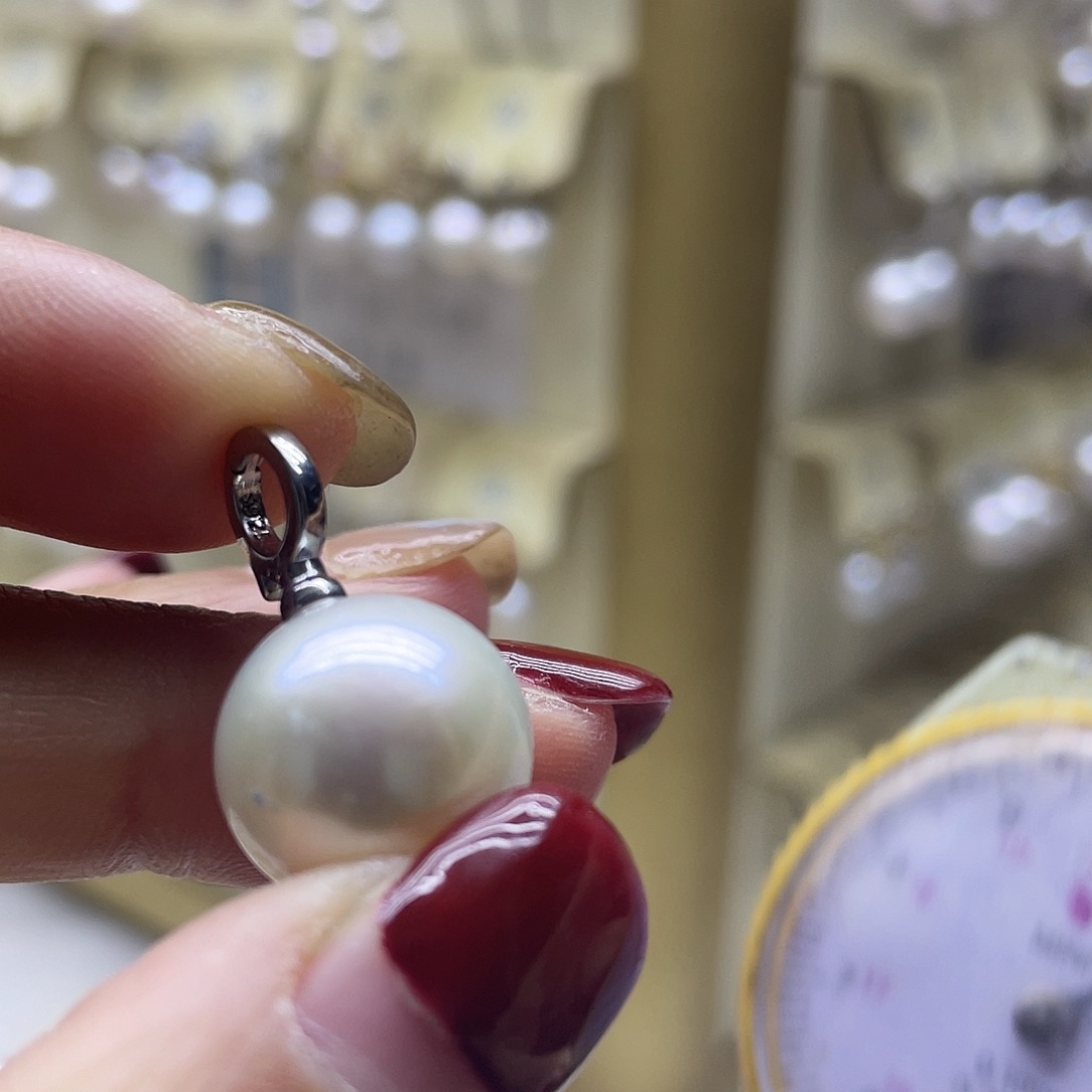 淡水珍珠颈饰银S925镶嵌