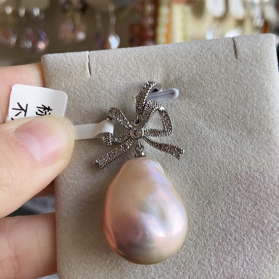 吊坠(不含链)淡水珍珠合金特价3571