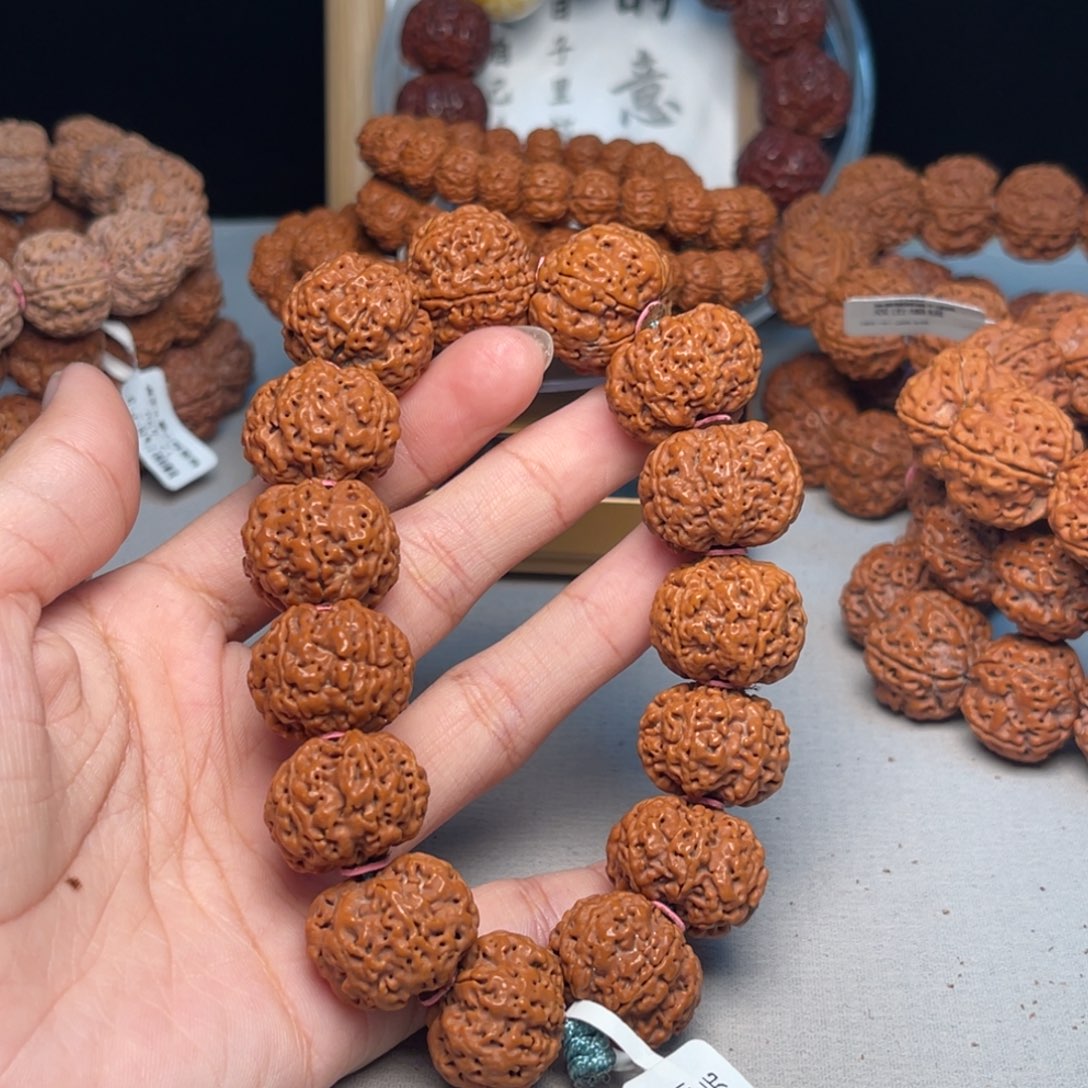 手串金刚菩提原生态六瓣爆肉22+