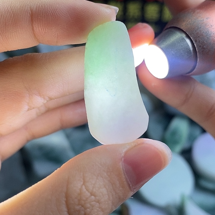 翡翠裸石纯天然A货缅甸翡翠