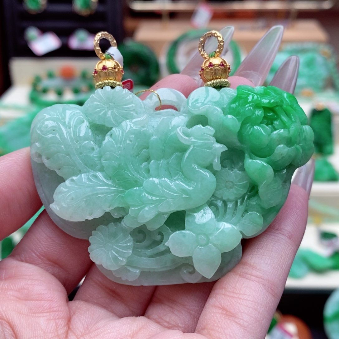 颈饰未镶嵌翡翠翡翠吊坠