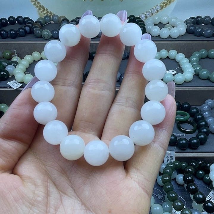 和田玉未镶嵌手链