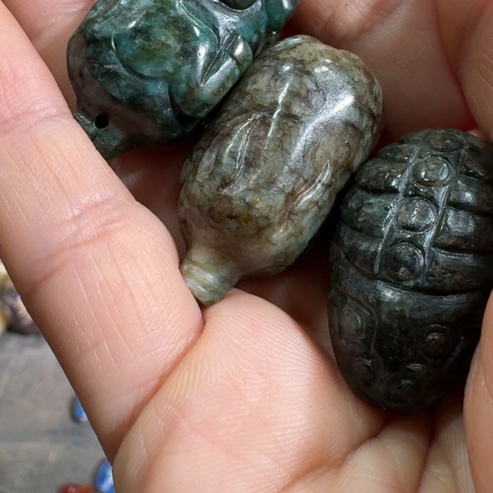 五***雪和田玉未镶嵌挂件