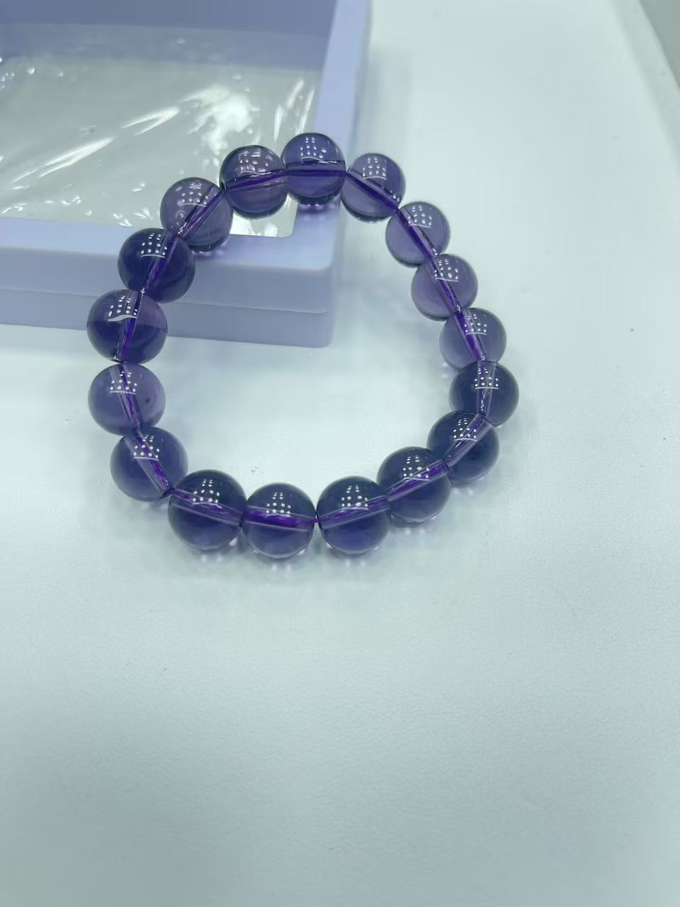 【晶来福】A059 12mm紫水晶单圈手链百搭款