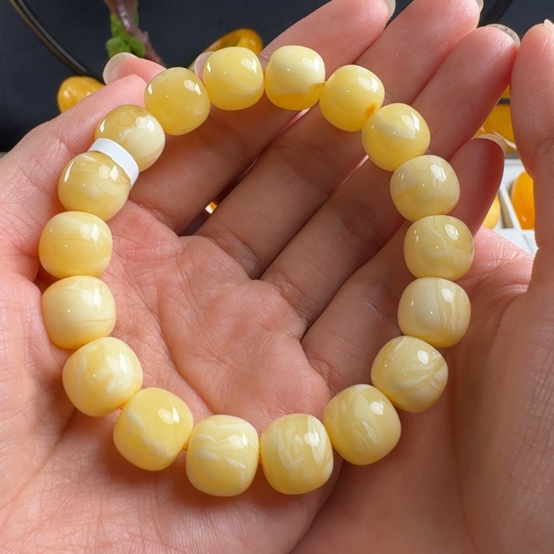 蜜蜡毛衣链未镶嵌