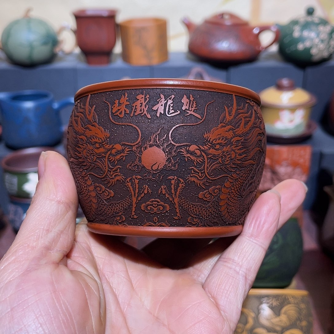 原矿紫砂手工主人杯