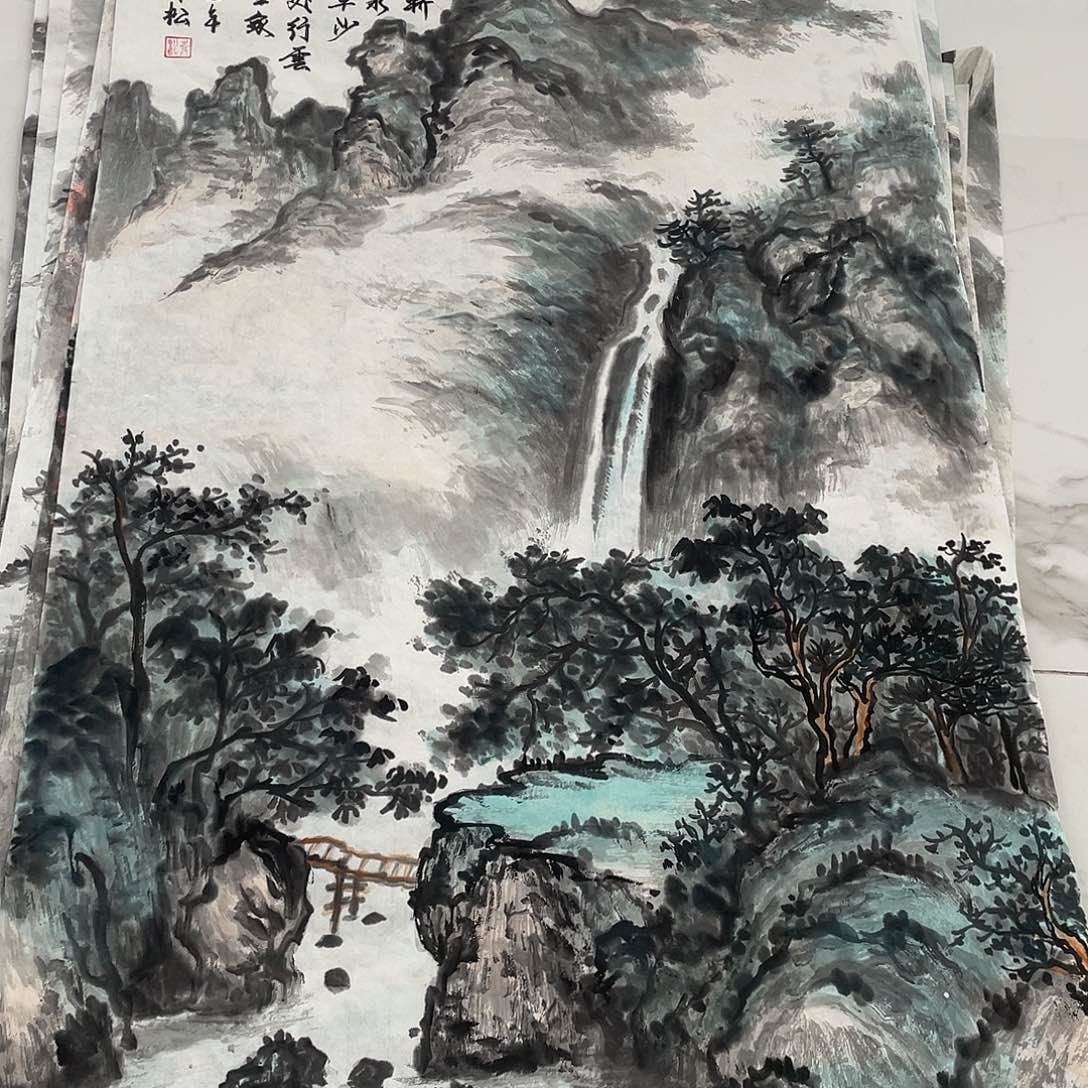 国画国画作品手绘作品