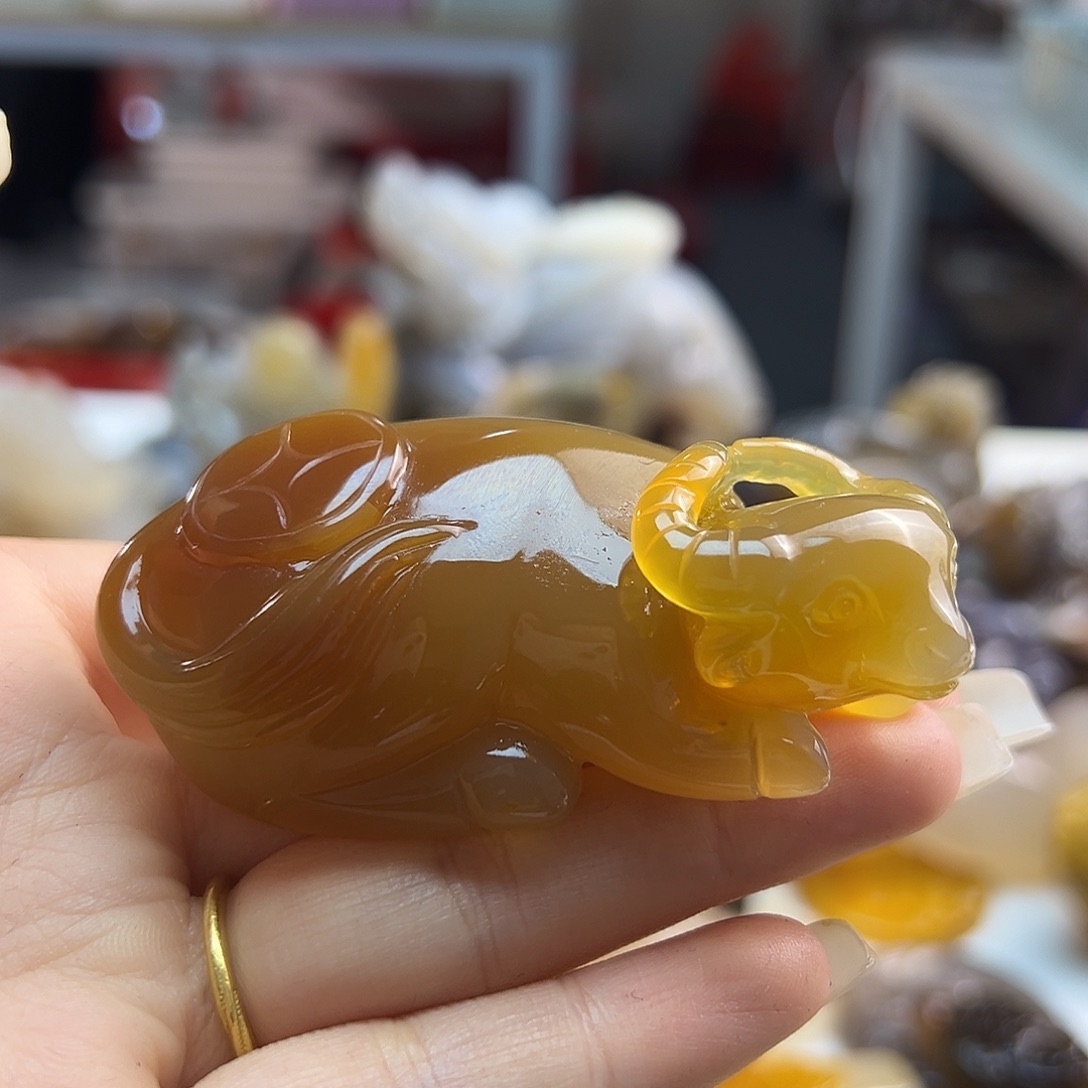 玛瑙/玉髓未镶嵌吊坠(不含链)