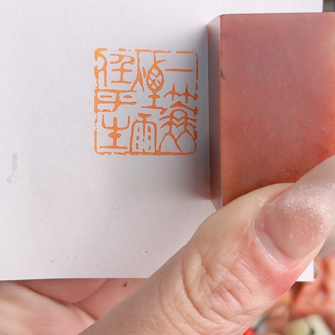 寿山石印石一蓑烟雨任平生