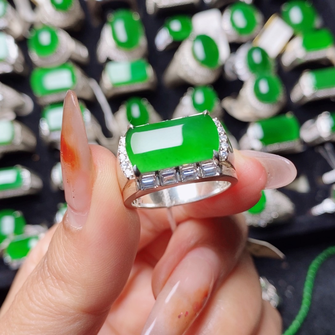 未镶嵌戒指翡翠天然翡翠正品