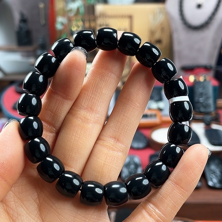 和田玉手串未镶嵌无*谓卡10藏收款