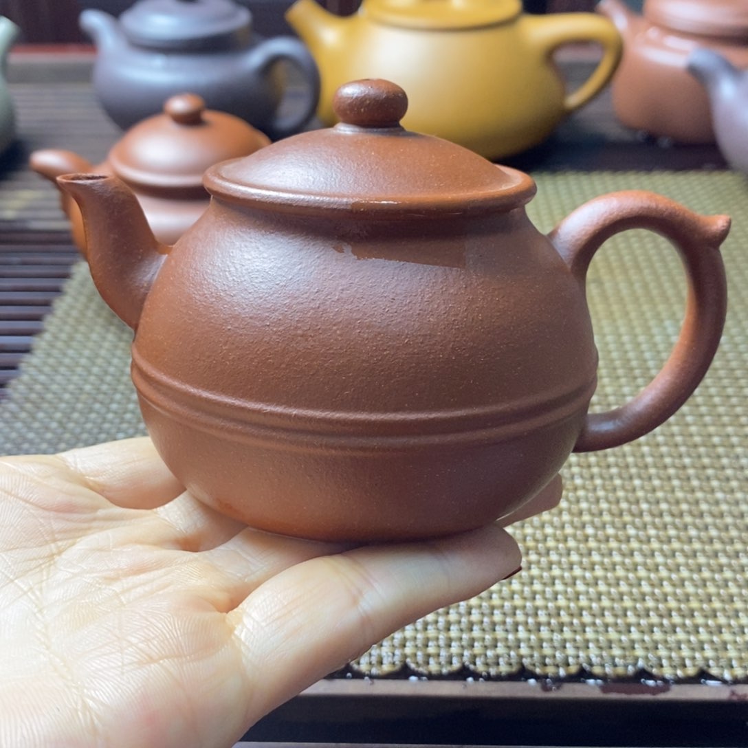 紫砂茶壶150cc紫砂壶红降坡