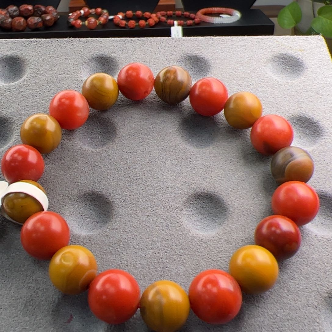 南红玛瑙巧家包浆手串10+多样性发一件未镶嵌