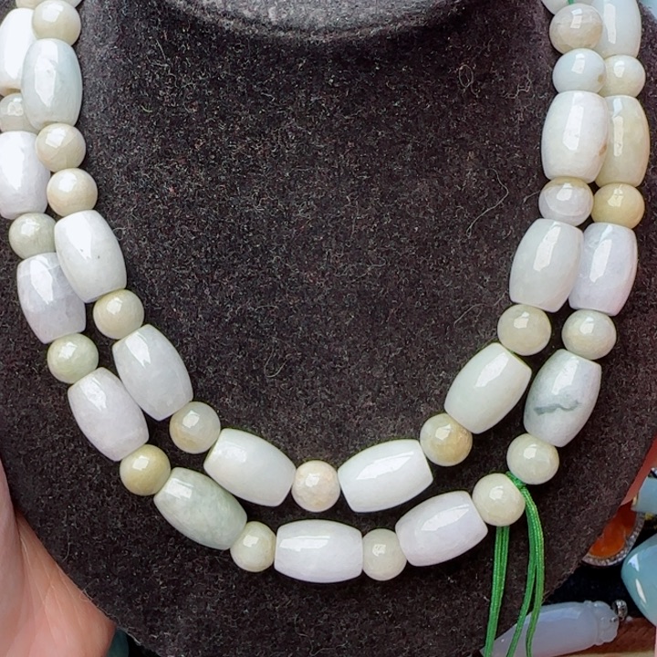 翡翠颈饰未镶嵌天然A货75