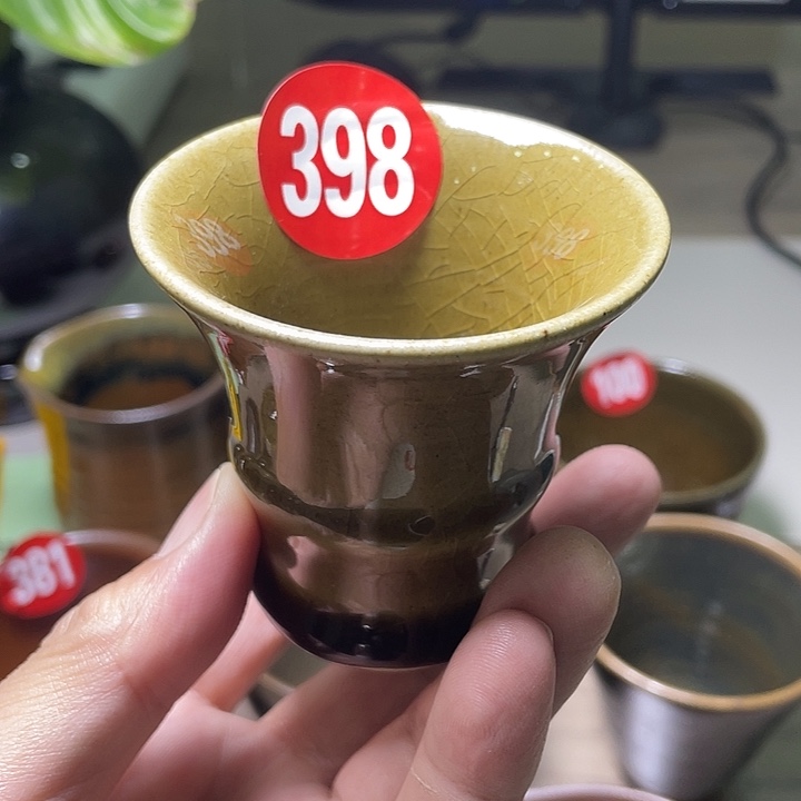 虾***仁茶盏茶洋窑纯手工龙窑柴烧主人杯