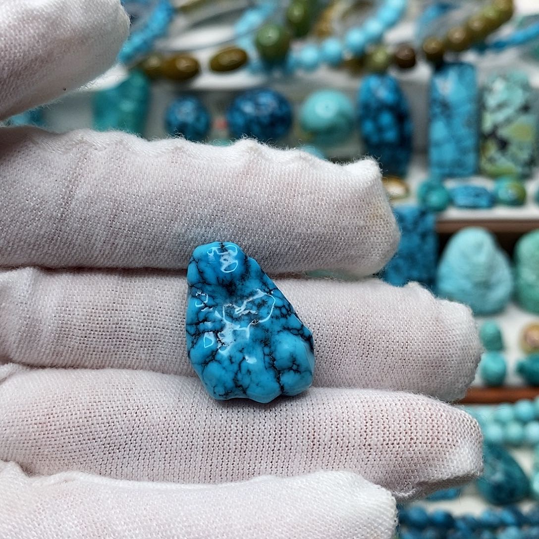 d***3绿松石未镶嵌天然原矿 地大质检 抖音基地 顺丰发货