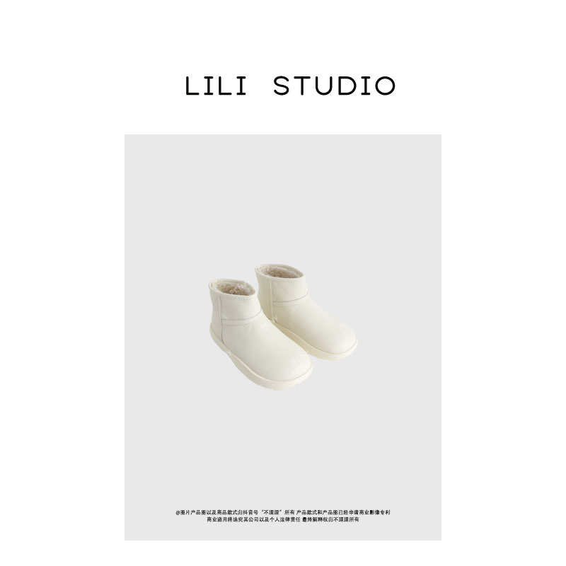 PCNY「防水小面包」不理理冬季新款小众保暖防水雪地靴女