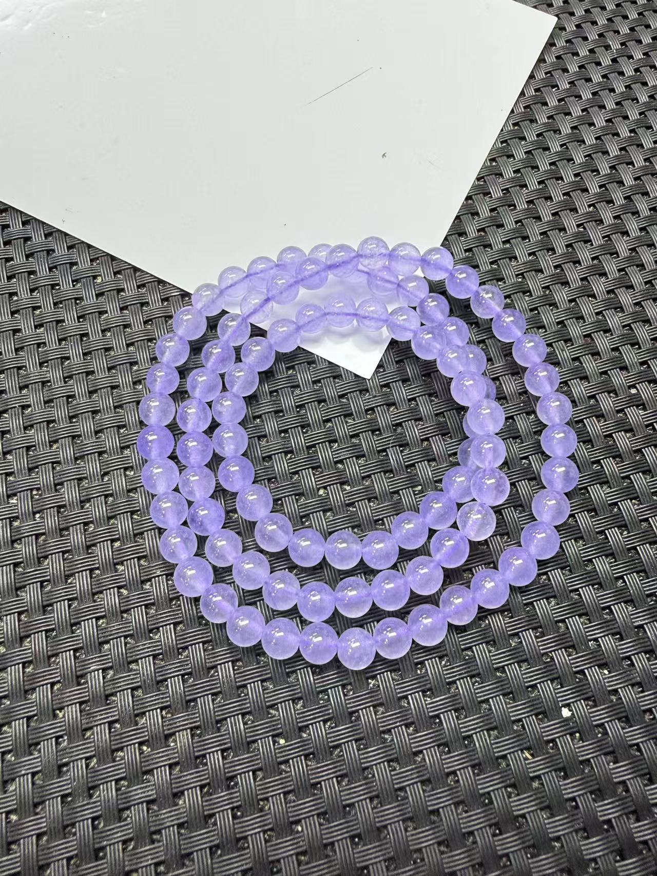 [石矿]A110冰紫系多圈6M项链