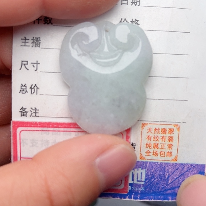 翡翠颈饰未镶嵌如意
