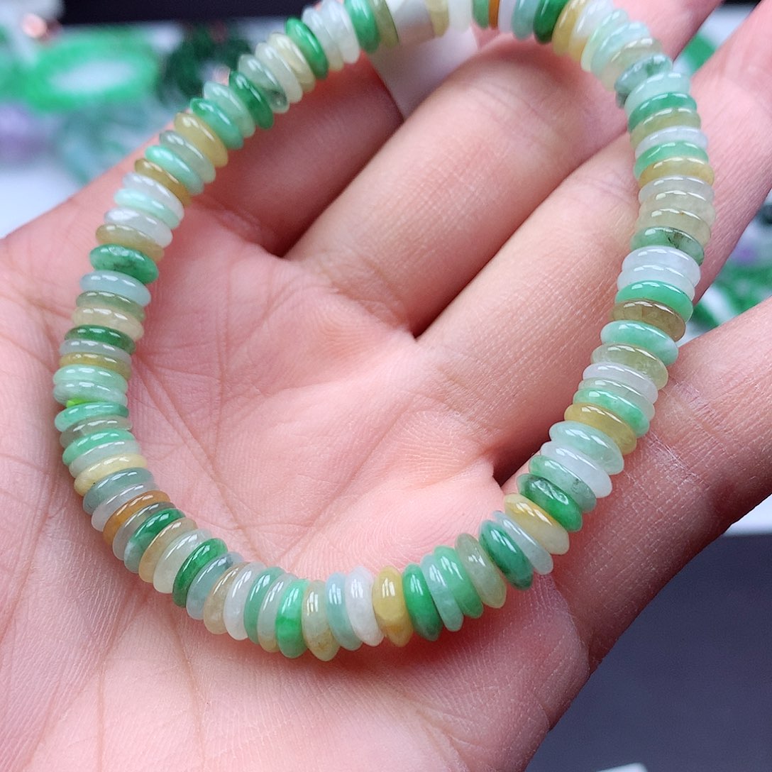 未镶嵌手链翡翠手串