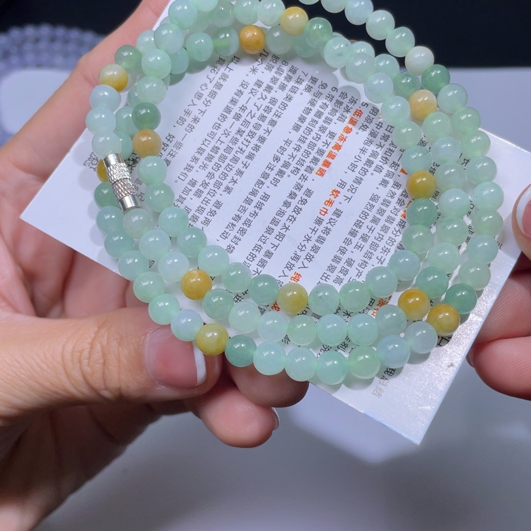 翡翠手链未镶嵌手串