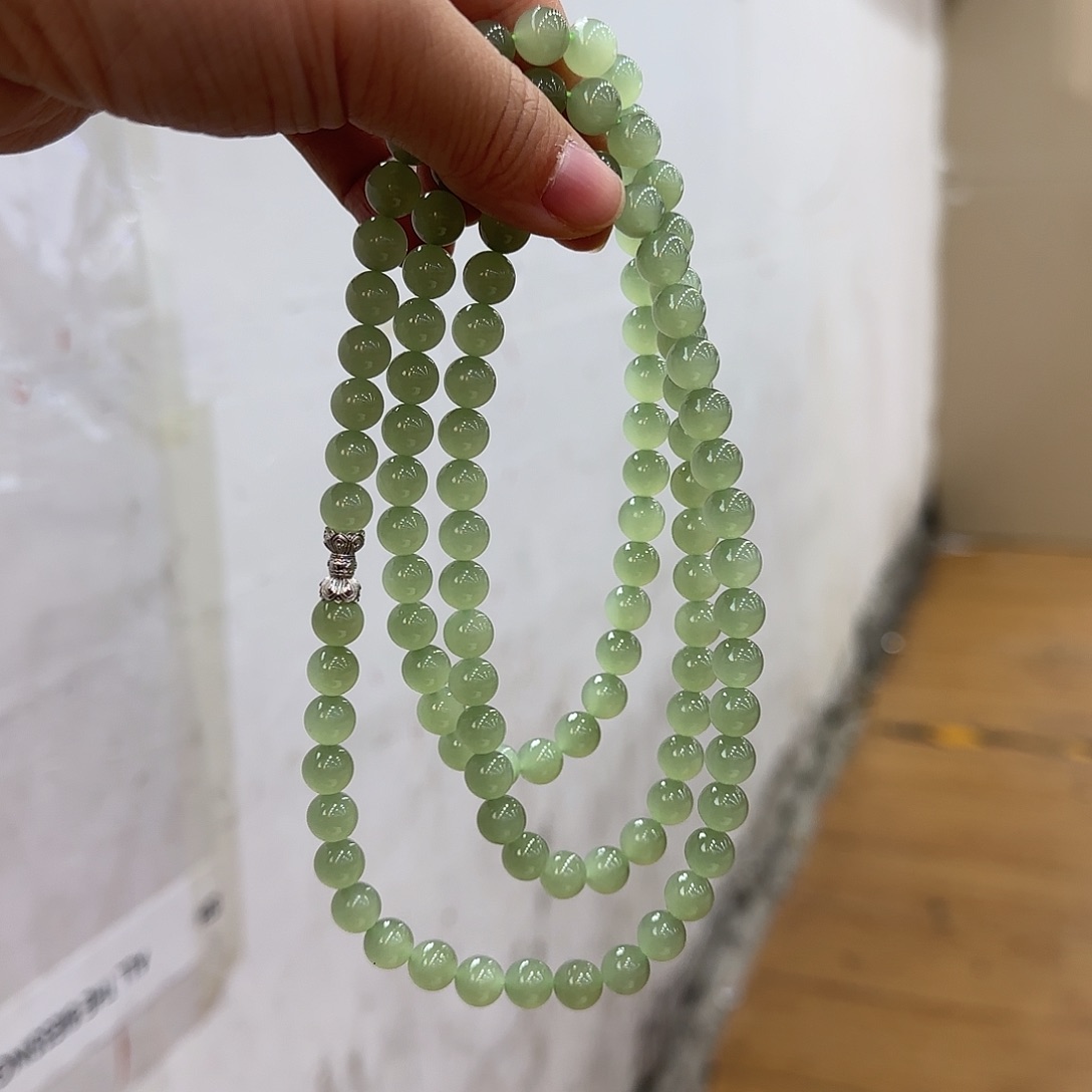 和田玉手串未镶嵌8