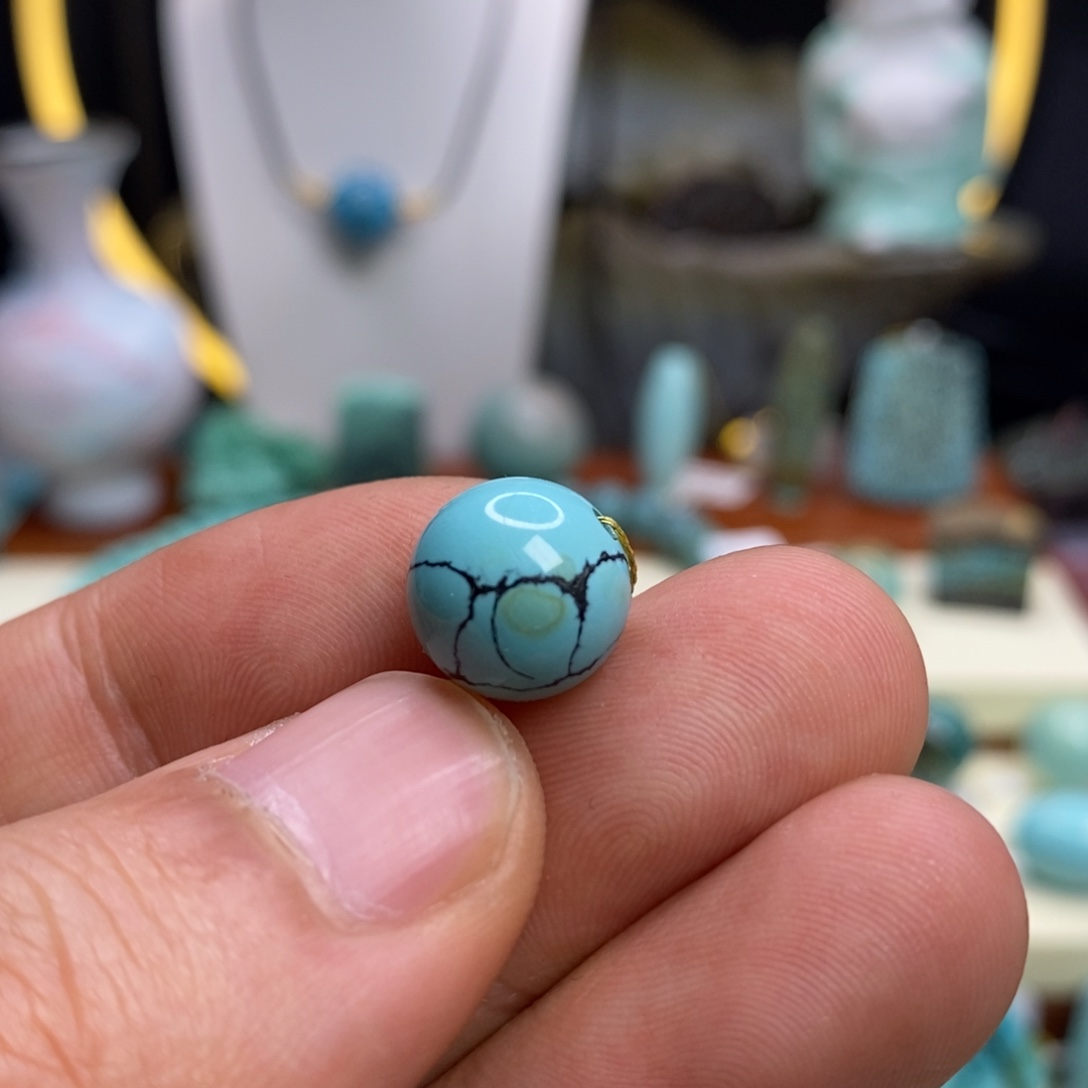 绿松石未镶嵌珠宝半成品