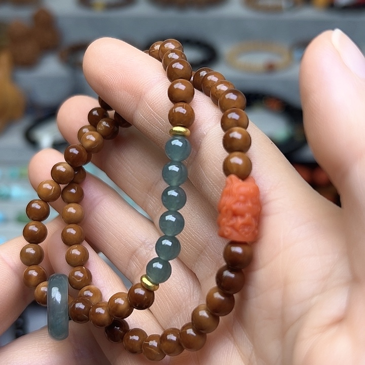 库克吊坠6m m圆珠双圈